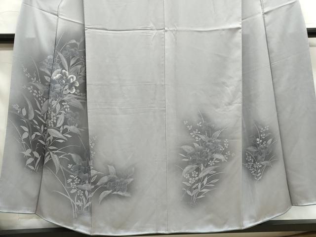 平和屋着物■訪問着　刺繍　草花文　暈し染め　正絹　逸品　DABF4888qa