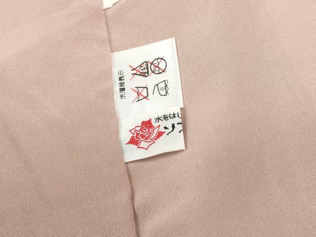 平和屋着物■上質な小紋　舞桜文　鬼しぼ縮緬　正絹　逸品　DABF4889qa