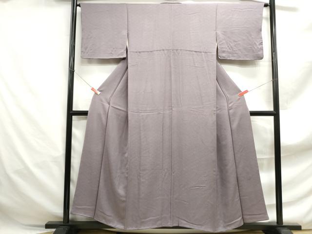 平和屋着物■上質な色無地　菱文　紅藤色　正絹　逸品　DABF4898qa