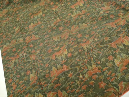 平和屋着物■本場大島紬　7マルキ　風景文　正絹　逸品　DABF4907qa