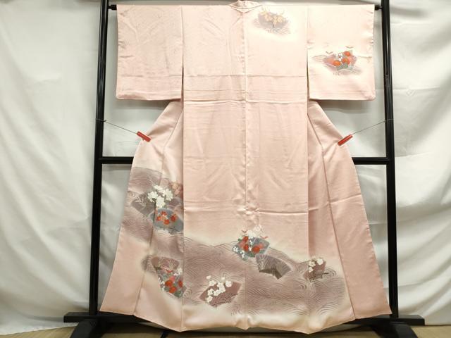 平和屋着物■訪問着　立波地紙花文　暈し染め　金彩　ますいわ屋扱い　正絹　逸品　DABF4911qa