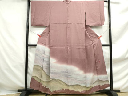 平和屋着物■豪華色留袖　作家物　風景シルエット　暈し染め　正絹　逸品　DABF4916qa