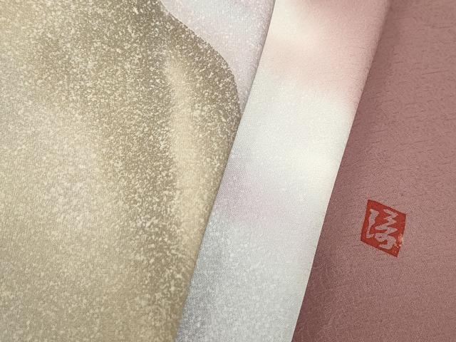 平和屋着物■豪華色留袖　作家物　風景シルエット　暈し染め　正絹　逸品　DABF4916qa