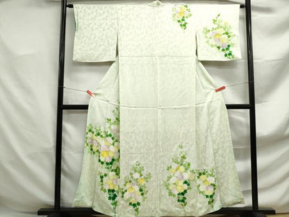 平和屋着物■訪問着 草花文 正絹 逸品 DABF4933qa