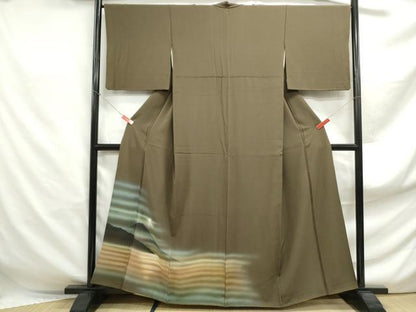 平和屋着物■訪問着 風景文 暈し染め 正絹 逸品 DABF4935qa