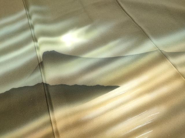 平和屋着物■訪問着 風景文 暈し染め 正絹 逸品 DABF4935qa