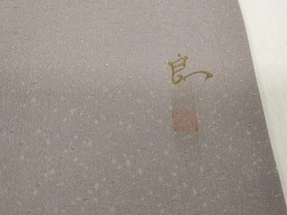 平和屋着物■訪問着 作家物 手描き 人物鼓文 正絹 逸品 DABF4937qa