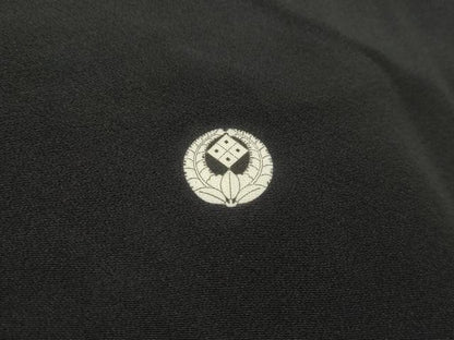 平和屋着物■豪華黒留袖 作家物 駒刺繍 立波扇面花文 暈し染め 金彩 正絹 逸品 DABF4938qa