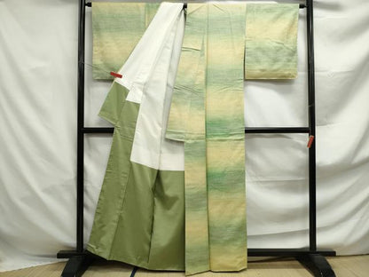 平和屋着物■上質な紬　霞文　正絹　逸品　DABF4959qa