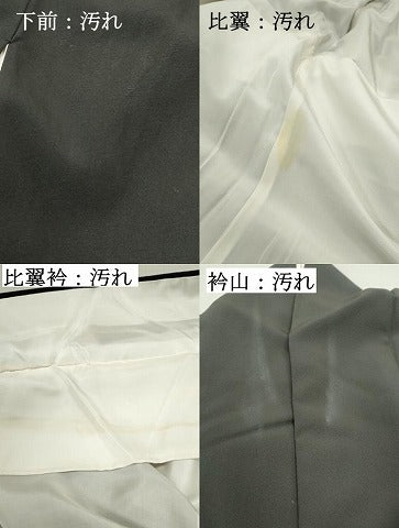 平和屋着物■豪華黒留袖　作家物　風景花文　松竹梅　金彩　正絹　逸品　DABF4963qa
