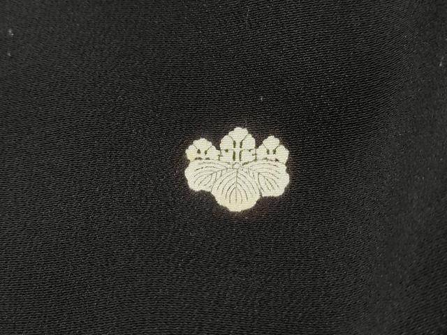 平和屋着物■豪華黒留袖　刺繍　花鳥立波松文　金彩　正絹　逸品　DABF4969qa