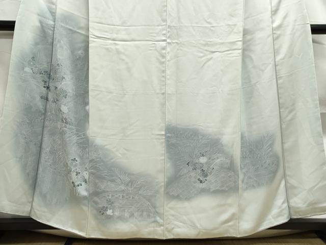 平和屋着物■訪問着　風景花文　暈し染め　正絹　逸品　DABF4970qa