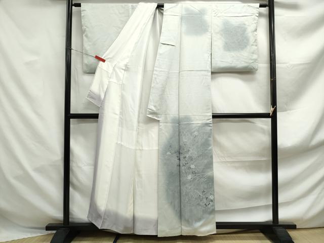 平和屋着物■訪問着　風景花文　暈し染め　正絹　逸品　DABF4970qa