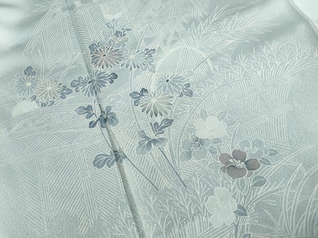 平和屋着物■訪問着　風景花文　暈し染め　正絹　逸品　DABF4970qa