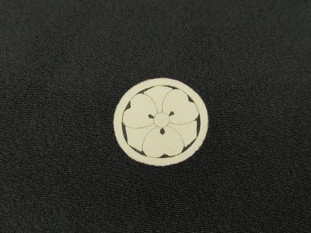 平和屋着物■豪華黒留袖　駒刺繍　総刺繍　地紙花鳥文　金銀糸　正絹　逸品　DABF4975qa