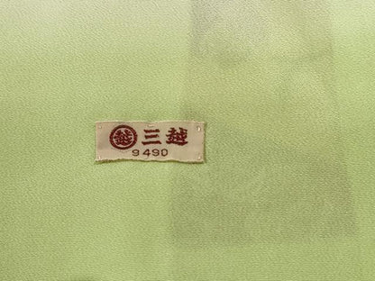 平和屋着物■上質な小紋　花唐草文　三越扱い　正絹　逸品　DABF4980qa