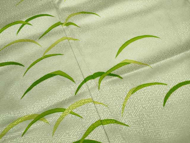 平和屋着物■訪問着　芝草文　正絹　逸品　DABF4983qa