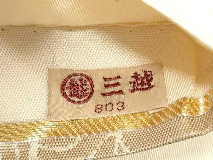 平和屋着物◎六通柄袋帯　正倉院更紗花文　金糸　三越扱い　正絹　逸品　DABF5066xg