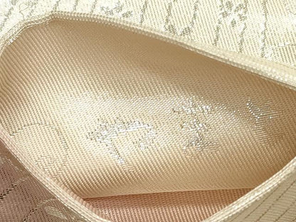 平和屋着物◎両面 全通柄袋帯 舞花文 やまと誂製 銀糸 正絹 逸品 DABF5068xg