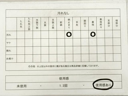 平和屋着物◎六通柄袋帯　立波文　金銀糸　正絹　逸品　DABF5107xg
