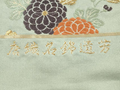 平和屋着物◎西陣　六通柄袋帯　唐織　名錦遺芳　金糸　証紙付き　正絹　逸品　DABF5123xg