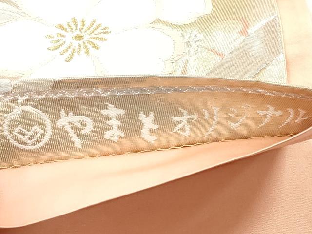 平和屋着物◎六通柄袋帯　唐織　舞桜文　金銀糸　やまと誂製　正絹　逸品　DABF5124xg