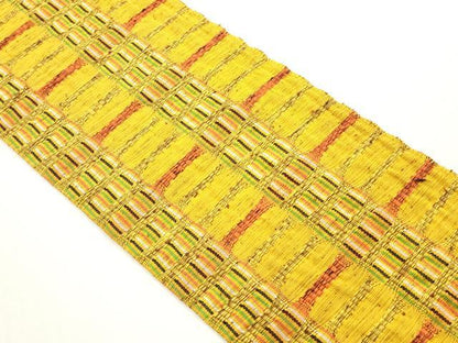 平和屋着物◎半幅帯 めがね織 横段文 DABF5148xg