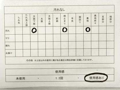 平和屋着物◎六通柄袋帯　唐織　扇面鳳凰花文　金銀糸　正絹　逸品　DABF5167xg
