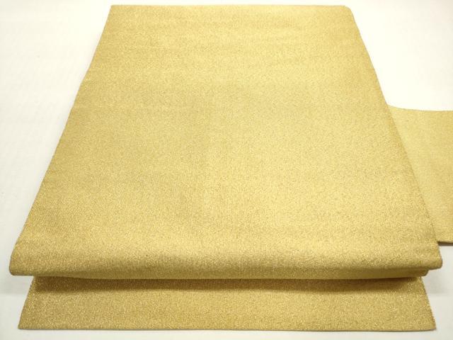 平和屋着物◎綴れ 八寸名古屋帯 霞文 金糸 正絹 逸品 DABF5190xg