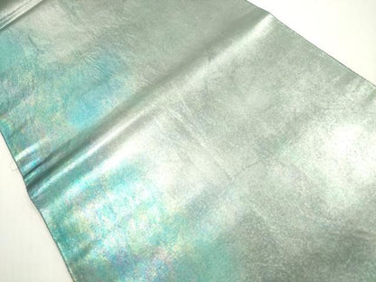 平和屋着物◎六通柄袋帯　霞文　陶漆箔　金銀糸　引箔　正絹　逸品　DABF5286xg