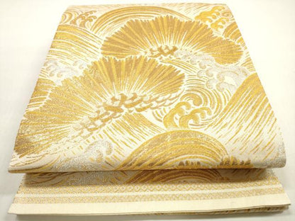 平和屋着物◎丸帯 立波枝松文 金銀糸 正絹 逸品 DABF5392xg