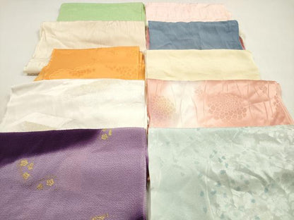 平和屋着物★和装小物　帯揚げ10枚セット　丹後ちりめん　正絹　逸品　DABF5482xg