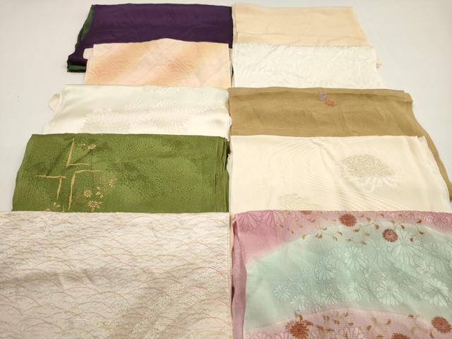 平和屋着物★和装小物　帯揚げ10枚セット　正絹　逸品　DABF5488xg