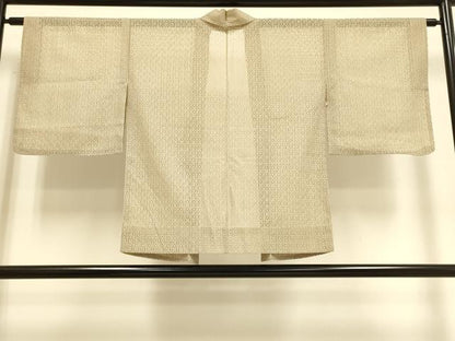 平和屋着物▽羽織　スリーシーズン　春夏秋　塵除け　総レース　空五倍子色　洗える着物　DABF5540du