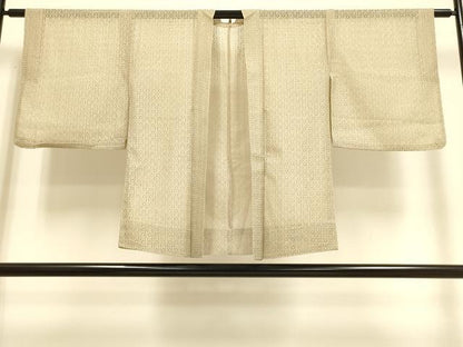平和屋着物▽羽織　スリーシーズン　春夏秋　塵除け　総レース　空五倍子色　洗える着物　DABF5540du