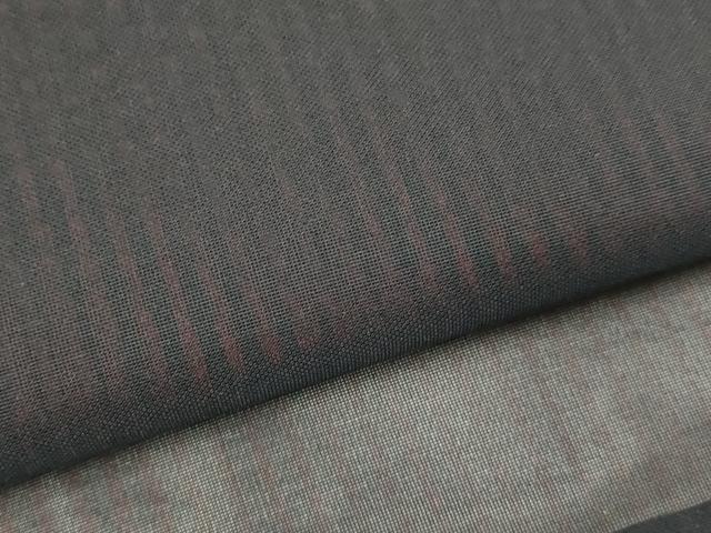 平和屋着物▽羽織　スリーシーズン　春夏秋　塵除け　濃い黒紅色　正絹　逸品　DABF5575du