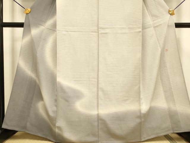 平和屋着物▽本塩沢　やまだ織　訪問着　染色作家　桐村博　訪問着　単衣　霞文　正絹　逸品　DABF5611du