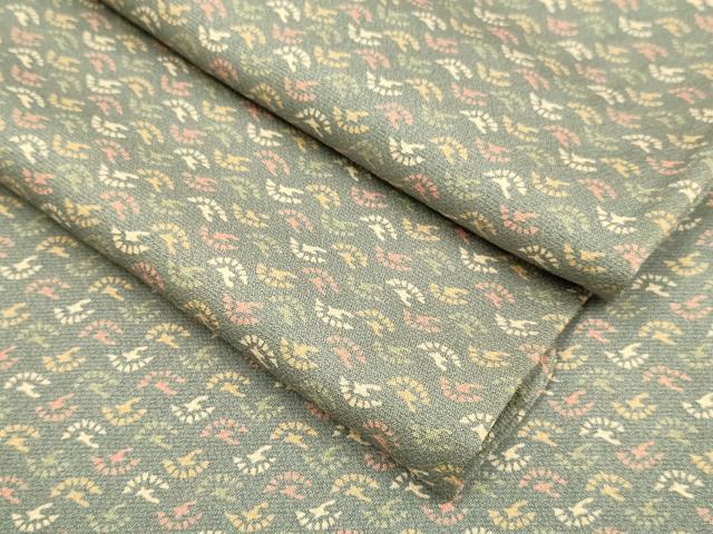 平和屋着物▽上質な小紋　単衣　飛鶴文　正絹　逸品　DABF5626du