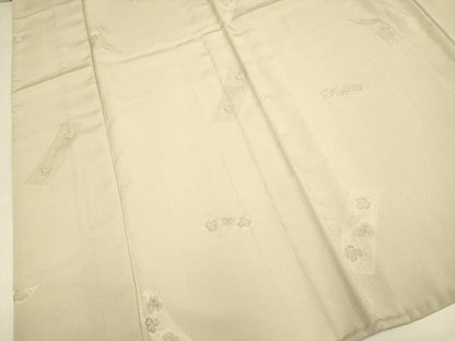 平和屋着物▽小紋　単衣　短冊花文　銀糸　洗える着物　DABF5633du