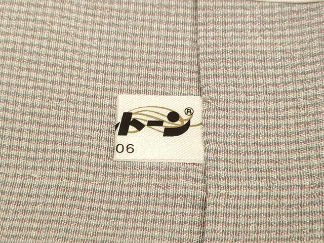 平和屋着物▽上質な小紋　単衣　雪輪　正絹　逸品　DABF5638du