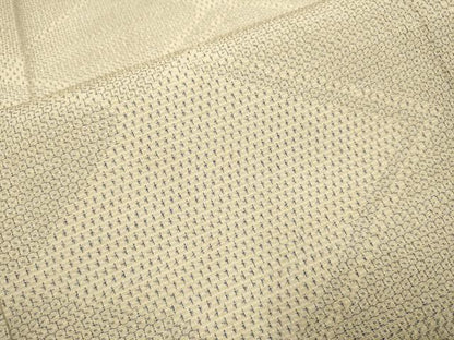 平和屋着物▽本塩沢　単衣　110亀甲　菱文　正絹　逸品　DABF5645du