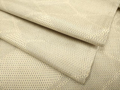 平和屋着物▽本塩沢　単衣　110亀甲　菱文　正絹　逸品　DABF5645du