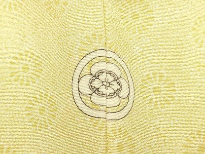 平和屋着物▽江戸小紋　単衣　作家物　舞花文　正絹　逸品　DABF5651du