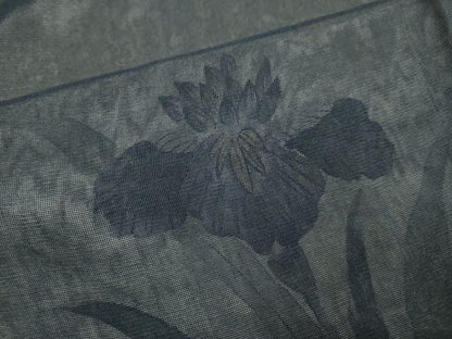 平和屋着物▽訪問着　無双　紗袷　紗×紗　菖蒲　正絹　逸品　DABF5652du