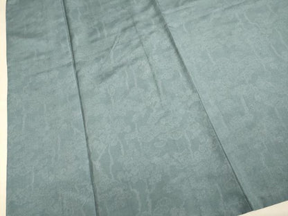 平和屋着物▽上質な小紋　単衣　紬地　花松文　正絹　逸品　DABF5662du