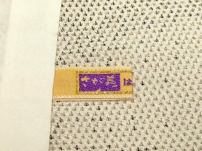 平和屋着物▽本塩沢　単衣　梅　さが美扱い　正絹　逸品　DABF5720du