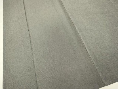 平和屋着物▽江戸小紋　単衣　万筋　暗黒色×白鼠色　さんび謹製　洗える着物　DABF5731du