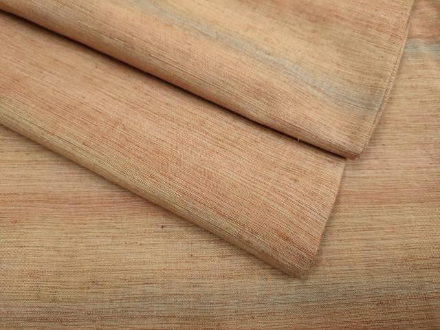 平和屋着物▽上質な紬　単衣　霞文　正絹　逸品　DABF5732du