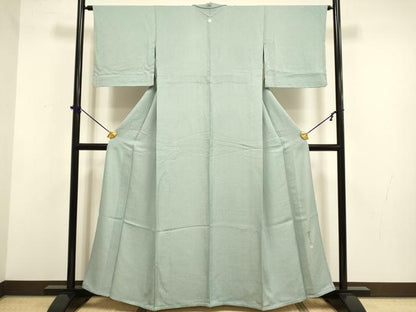 平和屋着物▽伝統工芸師　服部光擴　江戸小紋　単衣　鮫小紋柄　正絹　逸品　DABF5743du