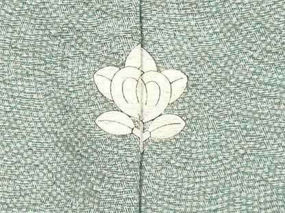 平和屋着物▽伝統工芸師　服部光擴　江戸小紋　単衣　鮫小紋柄　正絹　逸品　DABF5743du